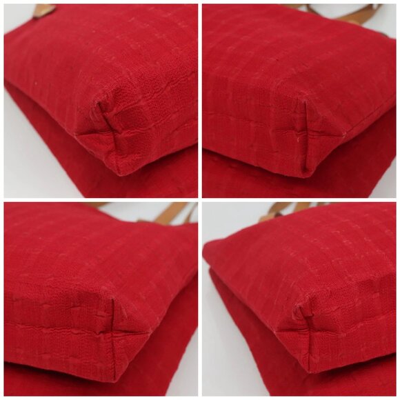 BURBERRY Shoulder Bag Canvas Red Auth ti2872 - Picture 16 of 16